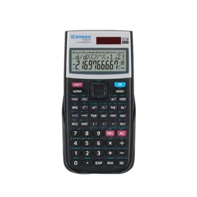 Abbildung von DONAU TECH Technisch Wissenschaftlicher/Taschenrechner Rechner/Solar und Batterie/ 401 Funktionen/Schwarz/Rechner Schutzhülle/Schulrechner/Schiebehülle / 16,4 x 8,4 1,9 cm