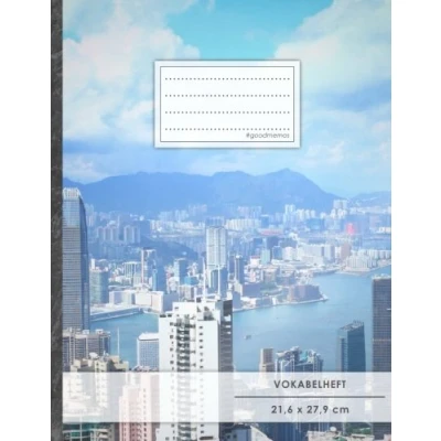 Abbildung von VOKABELHEFT DIN A4 50+ Seiten, Soft Cover, Register, 2 Spalten, Erfolgs Tacker, &quot;Chinesisch&quot; Original #GoodMemos Schulheft Sprachen und Vokabeln leicht lernen, Lineatur 53