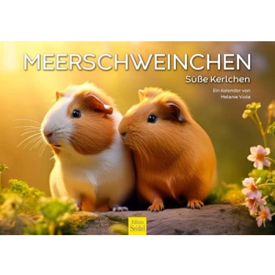 Abbildung von Edition Seidel Premium Kalender Meerschweinchen 2025 Format DIN A3 Wandkalender Tierkalender Meerschwein süße Kerlchen Melanie Viola