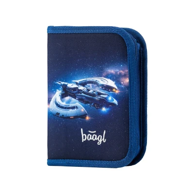 Abbildung von Baagl Federmäppchen für Jungen Schüleretui, Federtasche, Federmappe Schreibwaren Etui, Federpenal, Schulmäppchen (Space Ship)