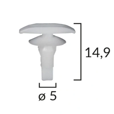Abbildung von ROMIX C10070 Clip, Zier /Schutzleiste TOYOTA: Auris Hatchback, Corolla IX HONDA: CR V 3