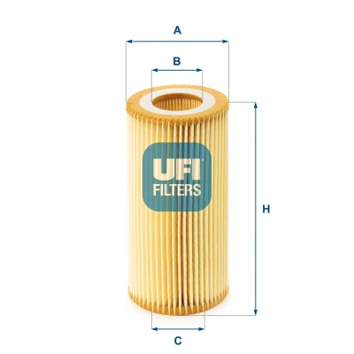 Abbildung von UFI 26.055.00 Kraftstofffilter Filtereinsatz FORD: Galaxy Mk2 MPV, S Max Mk1, C 2, PEUGEOT: 508 I SW, 5008 I, 3008 CITROËN: C5 III Estate