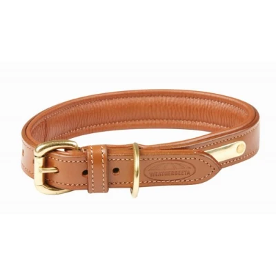 Abbildung von Weatherbeeta Dog Collar Padded Leather Tan L