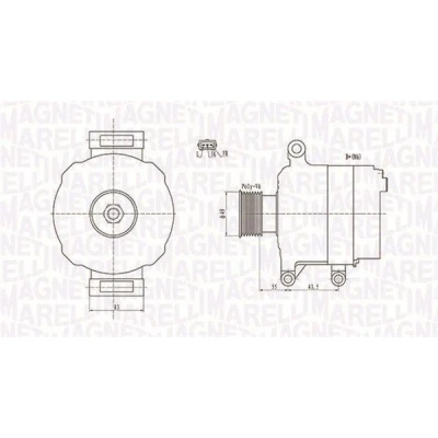 Abbildung von MAGNETI MARELLI 063731869010 Lichtmaschine 12V 105A MINI: Hatchback