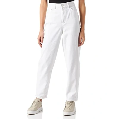 Abbildung von JACK &amp; JONES Damen Jjxx Jxlisbon Mom Hw Cre4010 Jeanshose, White Denim, 30W / 32L EU