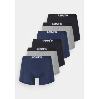 Abbildung von Levi&#039;s MEN Basic Brief 6 PACK Panties, Herren, Größe: XXL, Black/grey melange