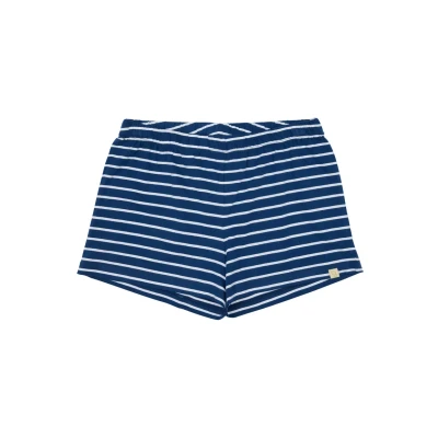 Abbildung von loud + proud Ringel JAMA Nachtwäsche Hose, Damen, Größe: 38, Ultramarinblau