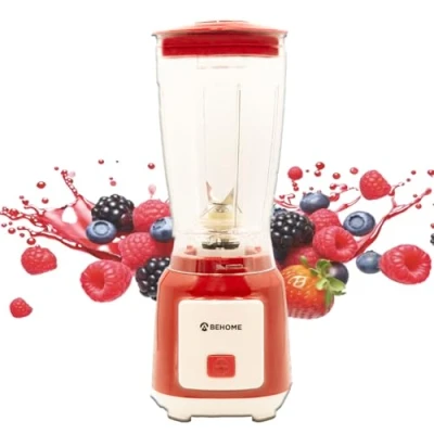 Abbildung von BEHOME Standmixer 250 W Smoothie Maker Becher 600 ml, Hochleistungsstandmixer Kraftvoller roter