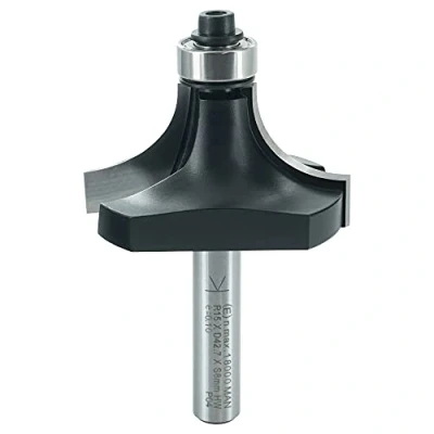 Abbildung von ENT 14301 Abrundfräser HW, Schaft (S) 8 mm, Durchmesser (D) 43 NL 15 R SL 32 mit Kugellager