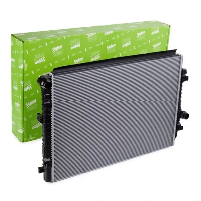 Abbildung von VALEO 735549 Kühler, Motorkühlung Aluminium 650 449 34 Kühlrippen gelötet VOLKSWAGEN: Passat B8 Variant, Tiguan Allspace, Golf 7, AUDI: Q3 Sportback