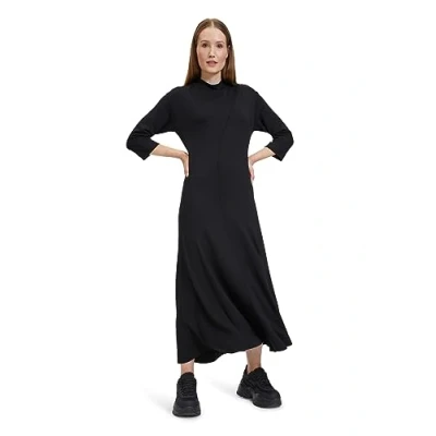 Abbildung von Cartoon Casual Kragen Maxikleid, Damen, Größe: 38, Schwarz