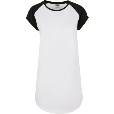 Abbildung von Urban Classics Raglan TEE Jerseykleid, Damen, Größe: XS, White black