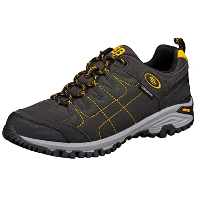Abbildung von Brütting Mount Shasta Low Unisex Cross Laufschuh, anthrazit/gelb, 44 EU