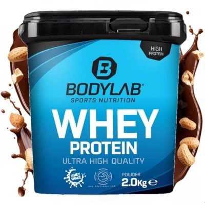 Abbildung von Bodylab24 Whey Protein Pulver, Erdnussbutter Schokolade, 2kg