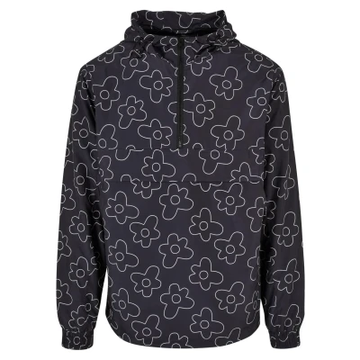 Abbildung von Urban Classics Flower AOP Übergangsjacke, Herren, Größe: XXL, Blackflower