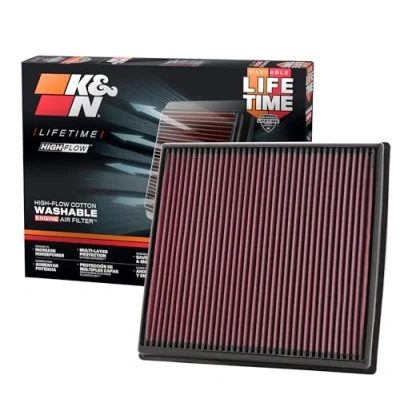 Abbildung von K&amp;N 33 2428 Motorluftfilter: Hochleistung, Prämie, Abwaschbar, Ersatzfilter,Erhöhte Leistung, 2008 2019 (640i, X6, X5, X4, X3, 535i, 740i, ActiveHybrid)