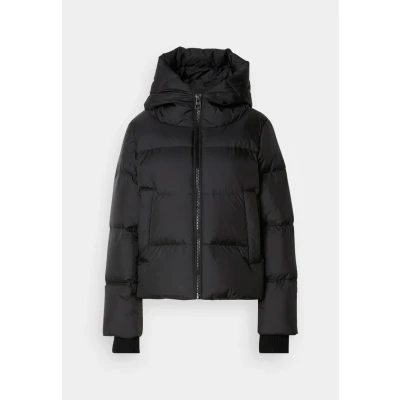 Abbildung von Marc O&#039;Polo Jacket HOOD SIDE Slits WITH Zipper Daunenjacke, Damen, Größe: 40, Black