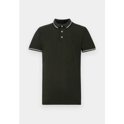 Abbildung von Jack &amp; Jones Epaulos SS NOOS Poloshirt, Herren, Größe: Large, Forest night