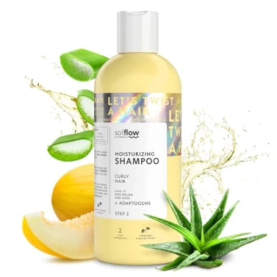 Abbildung von So!Flow Vitalität Shampoo Damen für lockiges Haar mit Proteinen und Pflanzenextrakten Enthülle die wahre Schönheit deiner Locken. Perfekt Naturlocken: Haarshampoo Schampoo