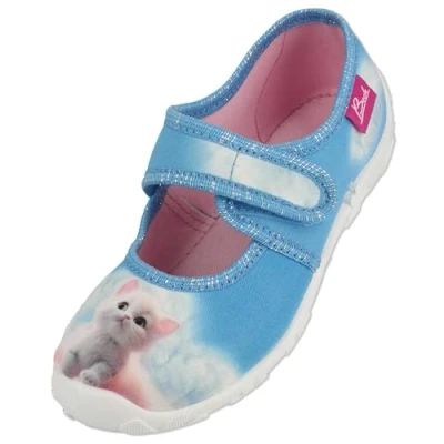 Abbildung von Beck LILY Hausschuh für Kinder, Größe: 30, Hellblau Schuhe