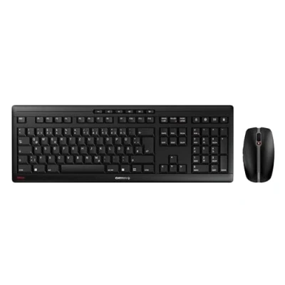 Abbildung von CHERRY STREAM DESKTOP RECHARGE, Kabelloses Tastatur Maus Set, Deutsches Layout (QWERTZ), 2,4 GHz Funk, Leiser Tastenanschlag, Wiederaufladbar, Schwarz