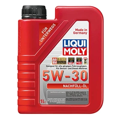 Abbildung von Liqui Moly Top Up 5W 30 1l Motoröl 21286 BMW: 5 Saloon, 3 Touring, VOLKSWAGEN: Golf 4, 5, 7, MERCEDES BENZ: CLS Coupe