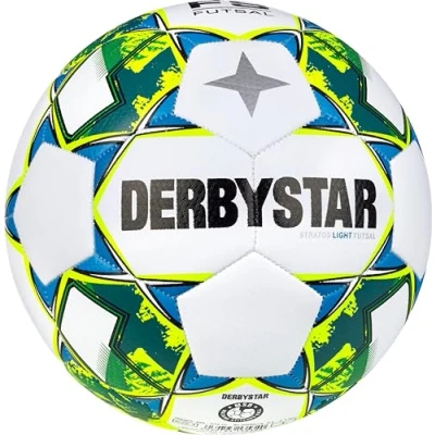 Abbildung von Derbystar Stratos Fußballbälle Weiss/Gelb/Blau 4