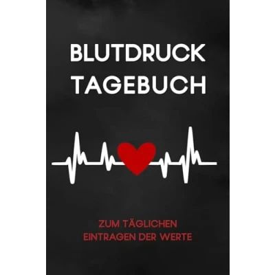 Abbildung von Blutdruck Tagebuch: Blutdruckpass zum Erfassen der täglichen Blutdruckwerte ausreichend Platz für Notizen