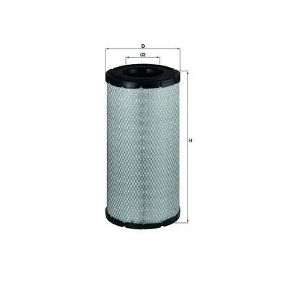Abbildung von MAHLE ORIGINAL LX 1775 Luftfilter 420,8 207,6 Filtereinsatz