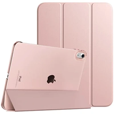 Abbildung von TiMOVO Hülle Kompatibel mit iPad 10 Generation 10,9 Zoll 2022, 10. Schlank Smart Case Cover, Auto Schlaf/Aufwach Schutzhülle Transluzent Hart PC Rückhülle, Lavendel