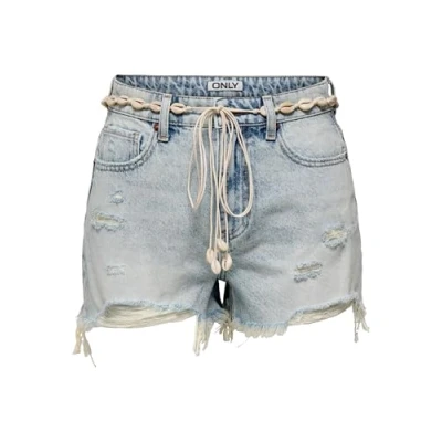 Abbildung von ONLY Onlzuma Shell BELT Shorts Jeans Shorts, Damen, Größe: Large, Light blue denim