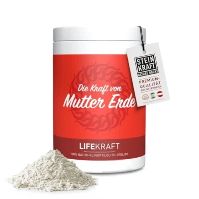 Abbildung von LIFEKRAFT ZEOLITH Pulver 450g 8μm, Premium, tribomechanisch aktiviert