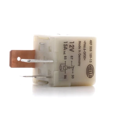 Abbildung von HELLA 4RP 008 189 151 Relais, Kraftstoffpumpe VOLKSWAGEN: Caddy 3, GOLF 1 Cabriolet, 2, AUDI: A4 B7 Avant, A3 Hatchback, B5 Saloon