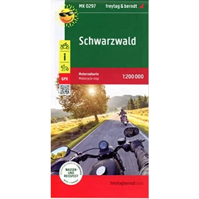 Abbildung von Schwarzwald, Motorradkarte 1:200.000, freytag &amp; berndt: Toureninfos, GPX Tracks, wasserfest und reißfest (freytag berndt Motorradkarten)