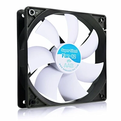 Abbildung von AABCOOLING Super Silent Fan 12 Leise und Efizient 120mm Gehäuselüfter mit 4 Anti Vibration Pads Prozessor Lüfter, PC Fan, Lüfter 120mm, Kühler, 13,9 dB(A), 64,5 m3/h