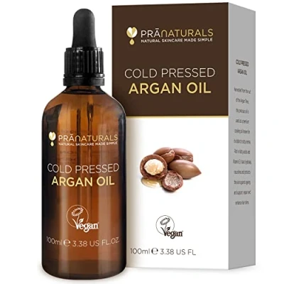 Abbildung von PraNaturals 100% marokkanisches, reines, natürliches Arganöl für Gesicht &amp; Körper Reich an Vitamin E keine Parabene oder SLS, Vegan frei von Tierversuchen