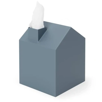 Abbildung von Umbra Casa Kosmetiktücherbox Moderner und Dekorativer Taschentuchspender für Badezimmer, Büro, Schlafzimmer Mehr, Schieferblau