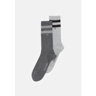 Abbildung von Calvin Klein Underwear SOCK 2 PACK Unisex Socken, Größe: 39 42, Light grey melange