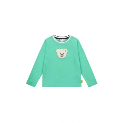 Abbildung von Steiff TEAM Langarmshirt für Kinder, Größe: 128, Winter green