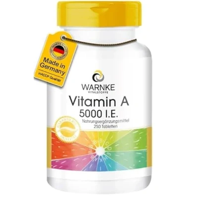 Abbildung von Vitamin A 5.000 I.e. Tabletten