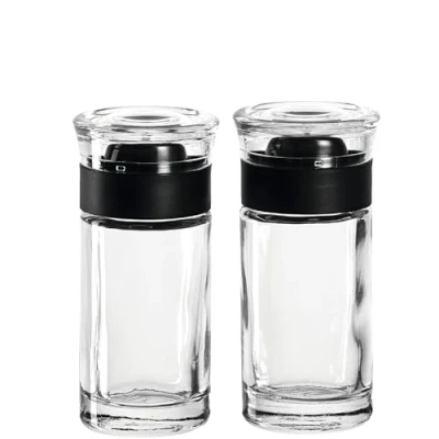 Abbildung von Leonardo Cucina Salz und Pfefferstreuer Set, 2 tlg., spühlmaschinengeeignete Gewürzstreuer aus Glas, 40 ml, 9 cm x 4,3 cm, 037715