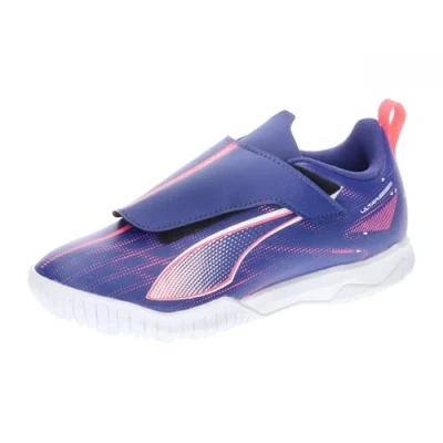 Abbildung von Puma Ultra 5 PLAY TT JR Unisex Fußballschuh Multinocken für Kinder, Größe: 35.5, Lapis lazuli/white/sunset glow Schuhe
