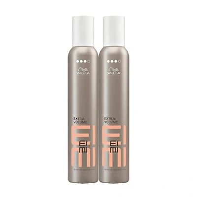 Abbildung von 3er Volumen Schaum Wella Professionals EIMI Extra Volume Mousse starker Halt 300 ml