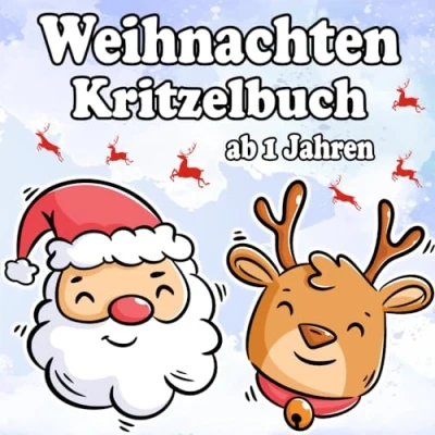 Abbildung von Weihnachten Kritzelbuch ab 1 Jahren: Nikolaus Geschenke Für Baby Kinder an Erste Weihnacht Buch Weihnachtsbuch Kleinkinder