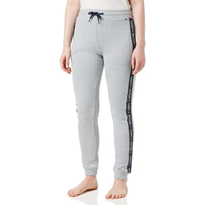 Abbildung von Tommy Hilfiger Authentic Track PANT Nachtwäsche Hose, Damen, Größe: Large, Grey