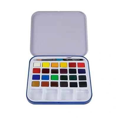 Abbildung von Daler Rowney Aquafine Auquarellfarben für Unterwegs, 24 Stück, beige