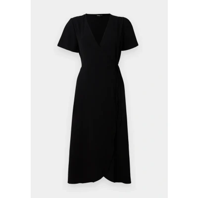 Abbildung von ONLY Onlcali MIDI WRAP Dress Freizeitkleid, Damen, Größe: Small, Black