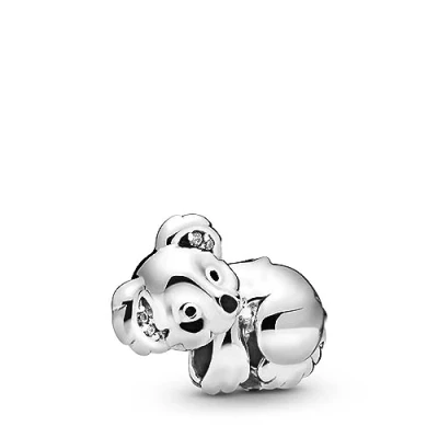 Abbildung von PANDORA Moments Koala Charm aus Sterling Silber mit Kompatibel Armbänder, 798431C01