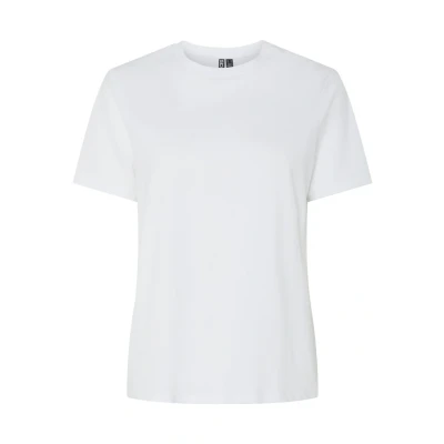 Abbildung von Pieces Pcria Solid TEE Tshirt basic, Damen, Größe: Medium, Bright white