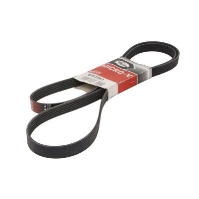 Abbildung von GATES 6PK2063 Keilrippenriemen 2063 6 Polyester, EPDM (Ethylen Propylen Dien Kautschuk) RoadMax Value Line BMW: 3 Saloon, Touring, X3